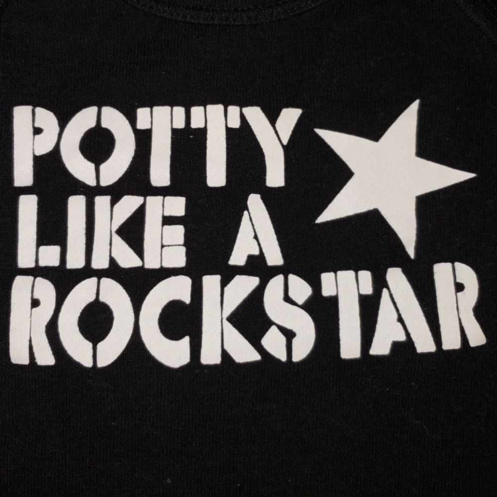 Onesie POTTY LIKE A ROCKSTAR 0-3mos